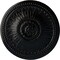 Ekena Millwork Bailey Ceiling Medallion (Fits Canopies up to 4"), Hand-Painted Jet Black, 18 1/8"OD x 3/4"P CM19BIBLF - alternate 1